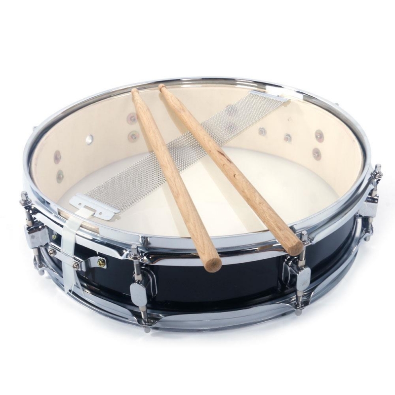 Ktaxon Black Professional Snare Drum Set with Drumsticks,Strap