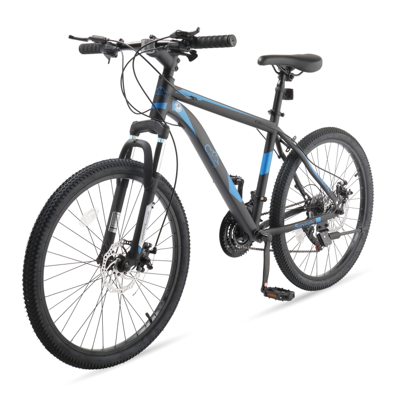 Ktaxon 24 inch Mountain Bike for Aldult, Dual Disc Brakes 21