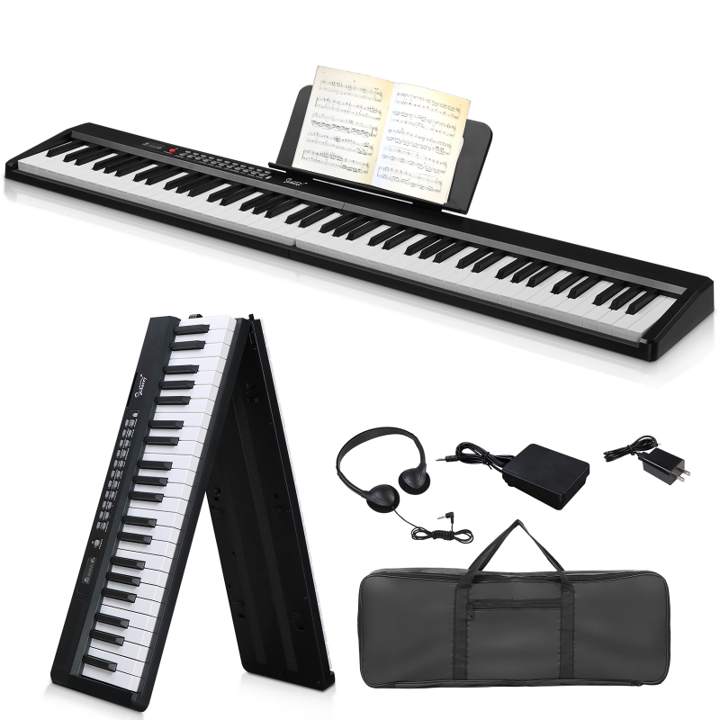 Glarry 88-Key Full Size Portable Digital Electronic Piano with