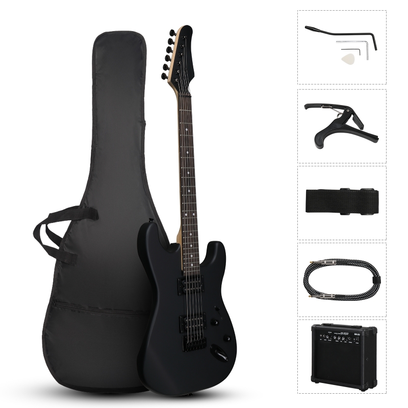 Ktaxon KST 39in Electric Guitar Beginner Kit w/ 20W Amp, H-H