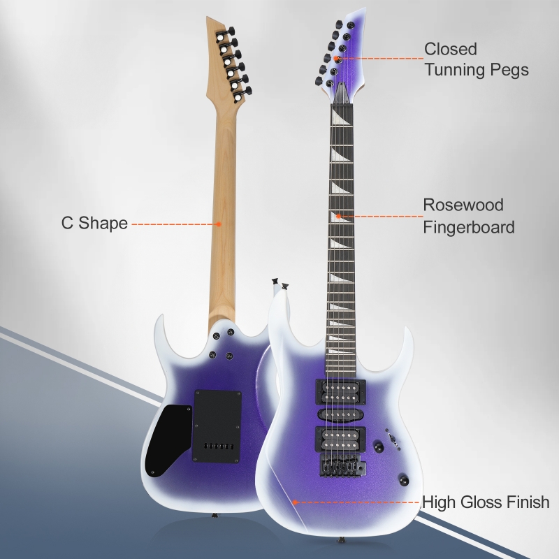 Ktaxon 39in Electric Guitar Beginner Kit w/ HSH Pickups, Bag