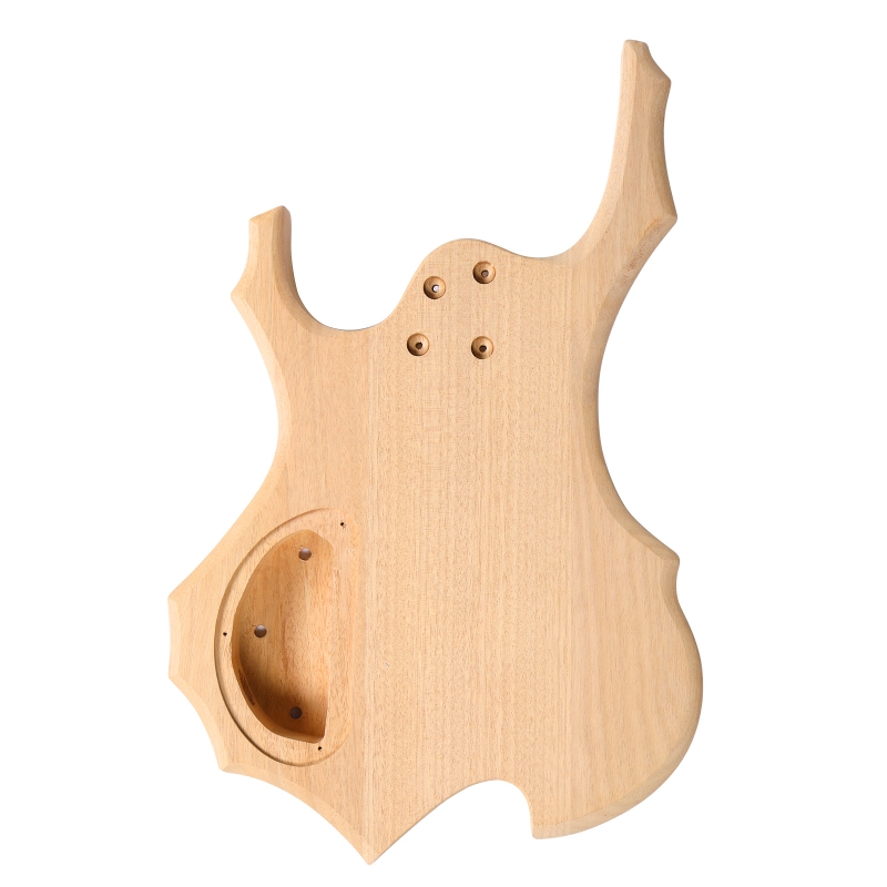 Ktaxon DIY Electric Bass Guitar Kits 4 String with Mahogany Body