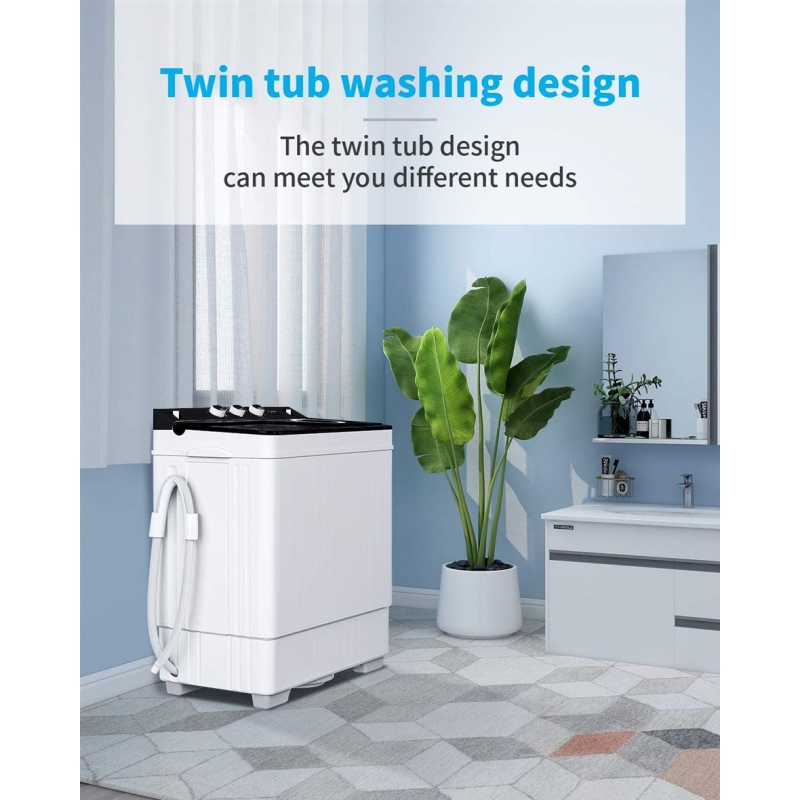 11/15/26LBS Portable Washing Machine with Spin Dryer for Home Dorms  Apartments