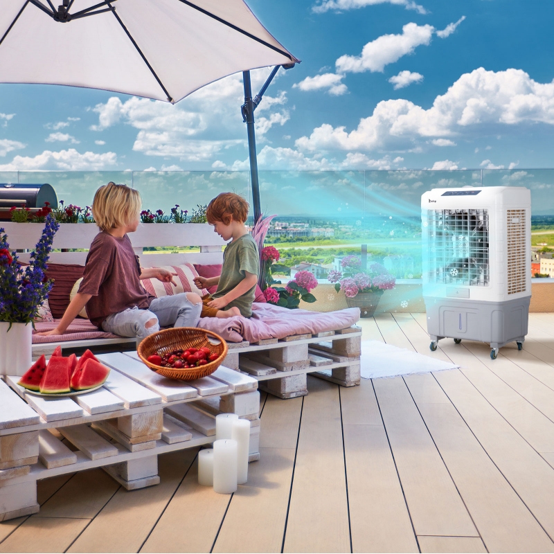 Ktaxon 50L Portable Evaporative Air Cooler AC Fan 13.2 Gallon Indoor