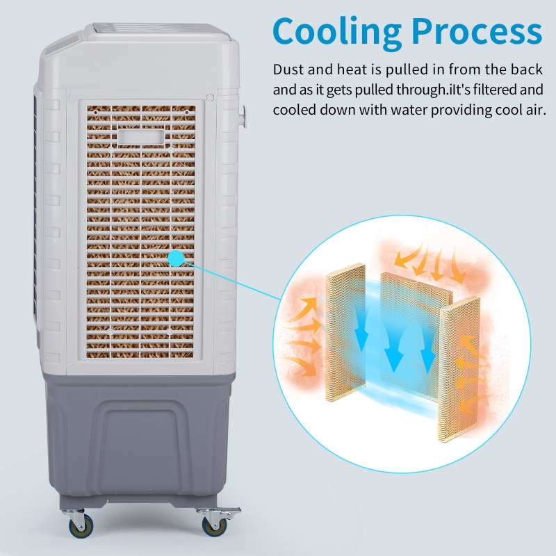 Ktaxon 50L Portable Evaporative Air Cooler AC Fan 13.2 Gallon Indoor