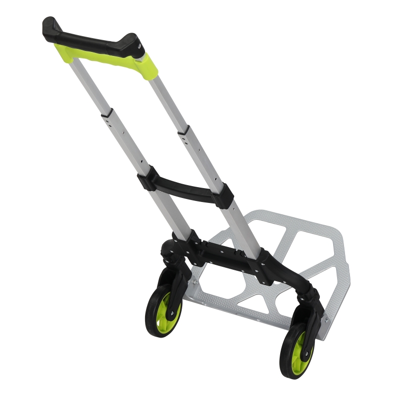 Ktaxon Portable Aluminium Rolling Folding Luggage Dolly Push Truck Cart