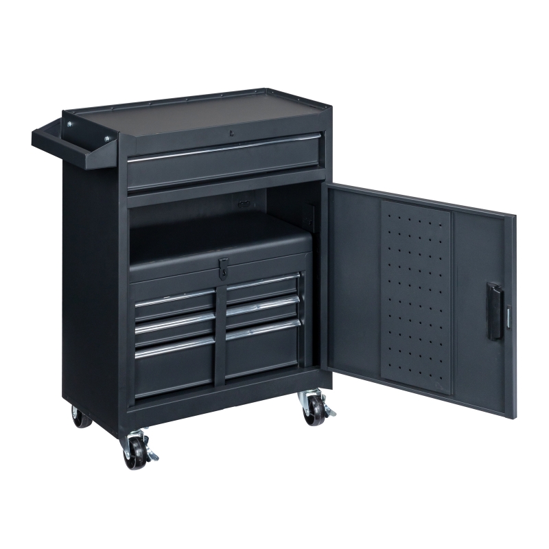 Ktaxon 4-Drawer 2-IN-1 Rolling Tool Chest Storage Cabinet