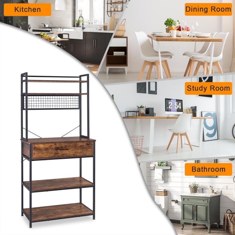 Bathroom bakers 2025 rack