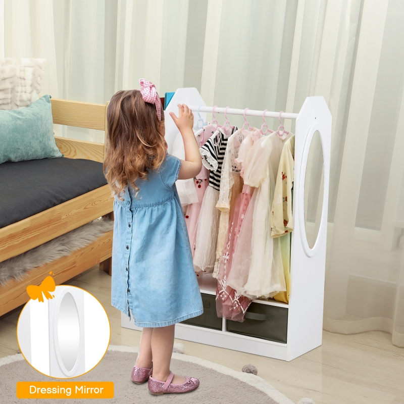 VIPZONE Baby Dresser, Kids Closet Organizers, Portable Kids Wardrobe for  Closet, Bedroom, Nursery, Cubby, Cabinet, Clothes, Dress, Baby Storage  Shelf
