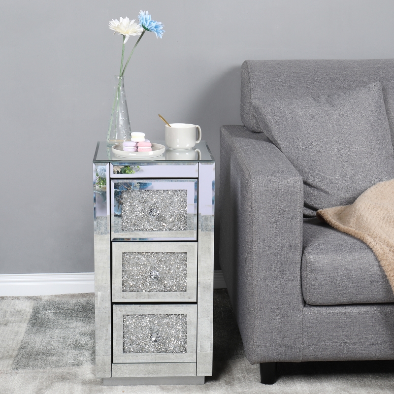 Glitter sale bedside table