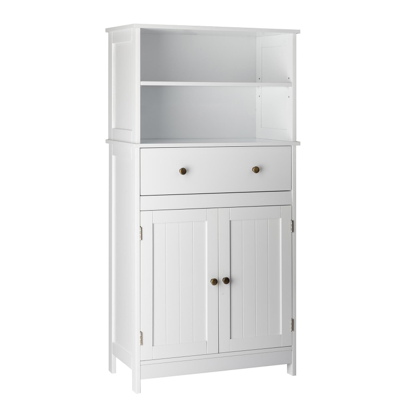 Ktaoxn 72 Kitchen Pantry Cabinet with Doors and Shelves and Single Drawer  Double Door Storage Cabinet, White - ktaxon