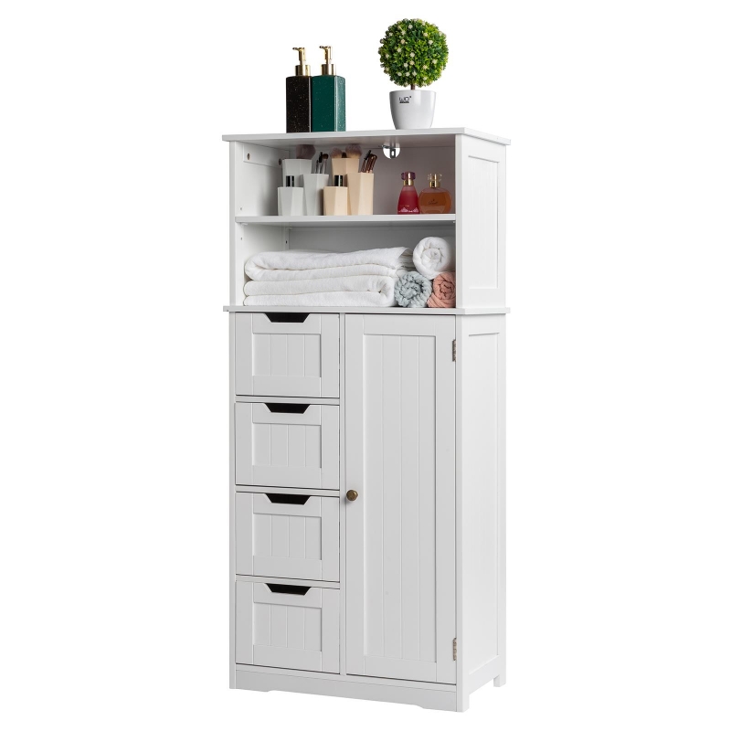 Ktaxon Bathroom Storage Floor Cabinet, Free standing Storage Cabinet ...
