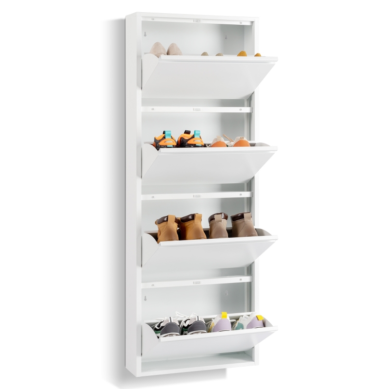 Ktaxon Modern Metal Shoe Cabinet, Sturdy Entryway Shoe