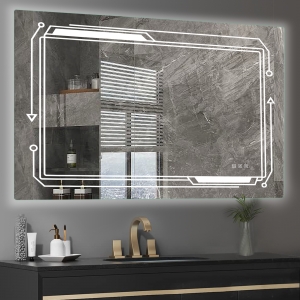 Ktaxon LED Bathroom Mirror, Wall Mirror Hanging Vanity Mirror with