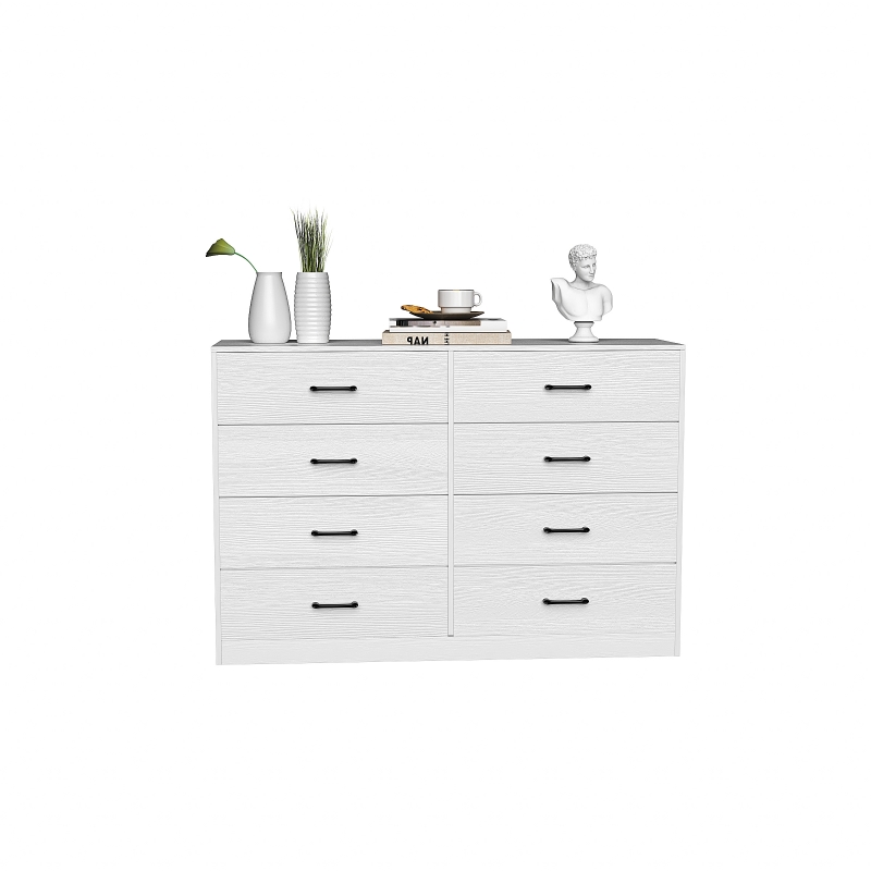 Ktaxon Wood Dresser for Bedroom, 8 Drawer Double Dresser with Metal  Handles, 15.8