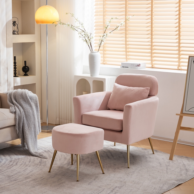 Pink accent hot sale chair uk