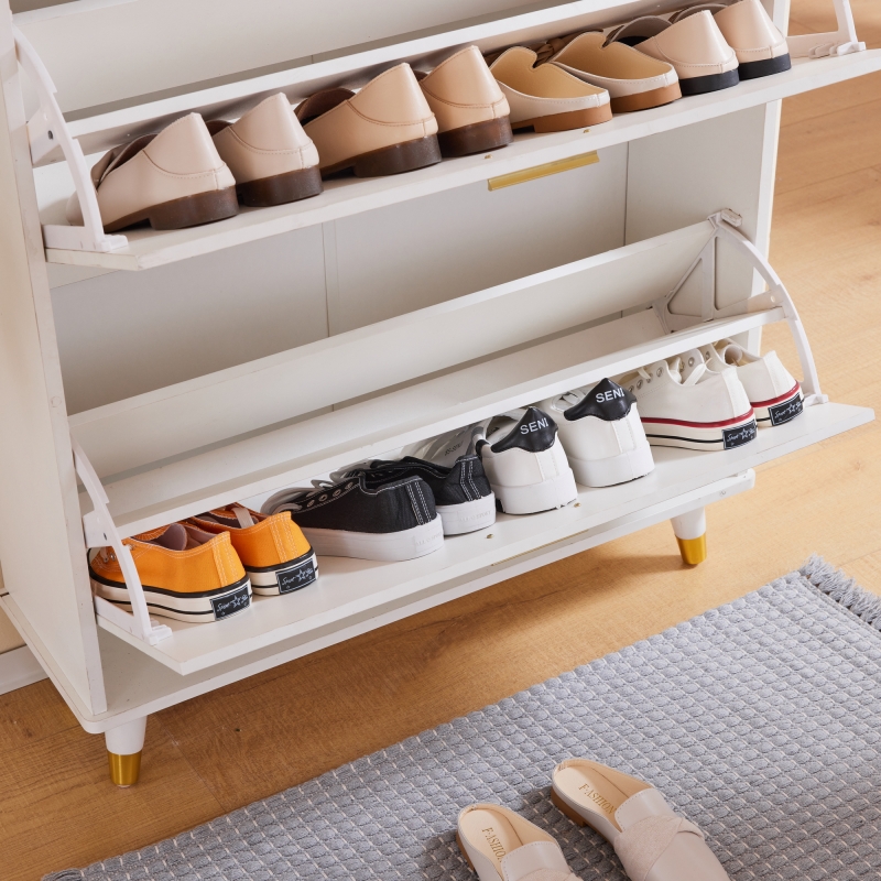 Ktaxon Hall Tree with 2 Flip Shoe Storage Closet, Coat Rack