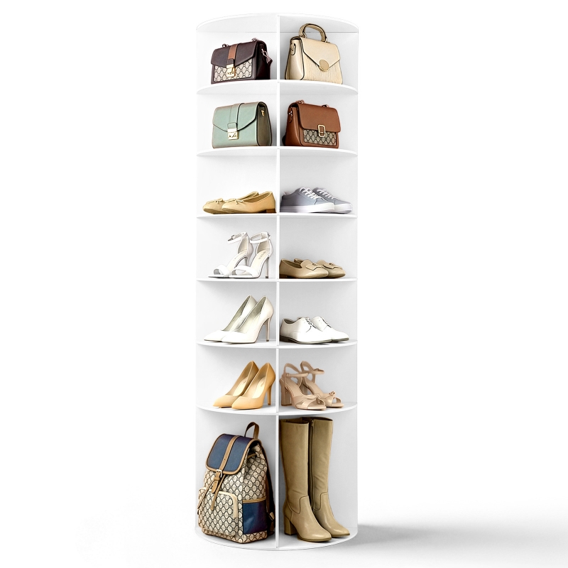 Ktaxon 7-Tier Rotating Shoe Rack Tower, Free Standing 360