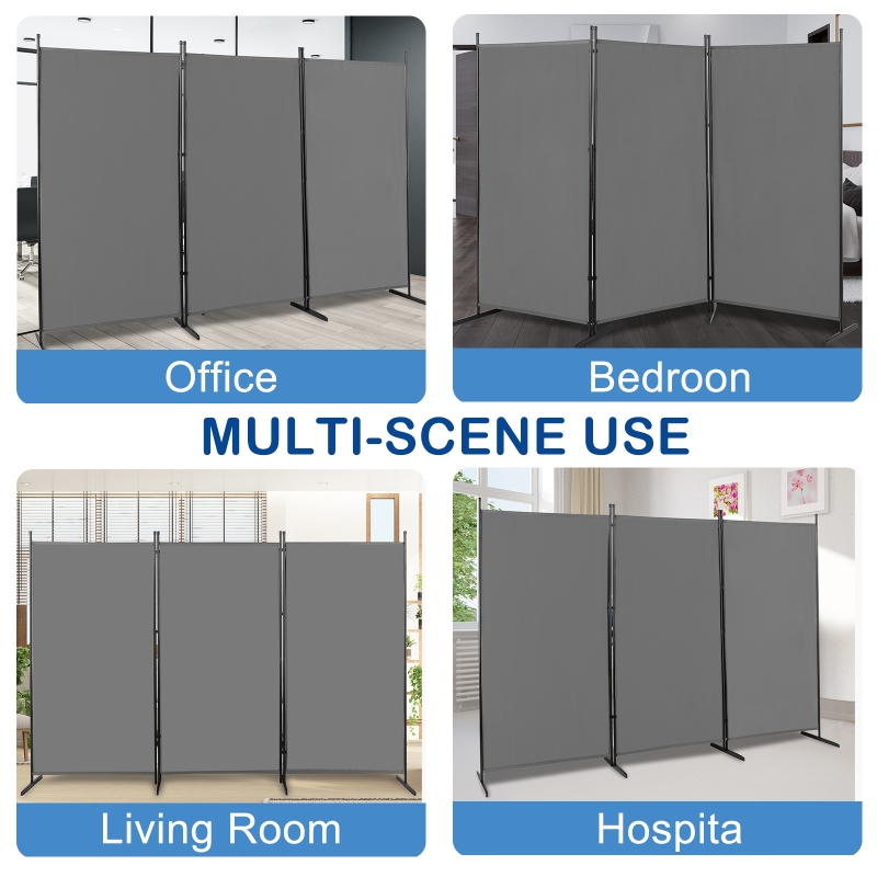 PayLessHere 3-Panel Folding Privacy Screen, 6 Ft Portable Room
