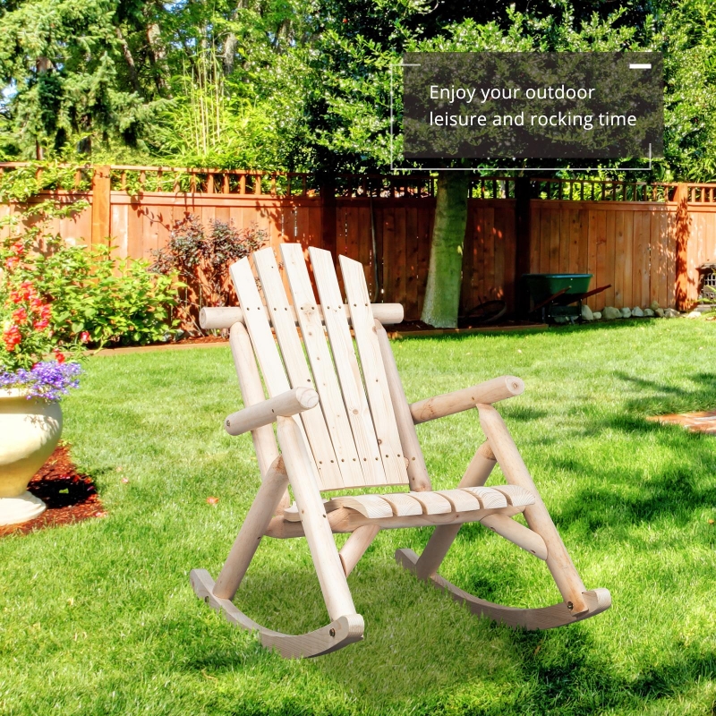 Natural wood rocker clearance