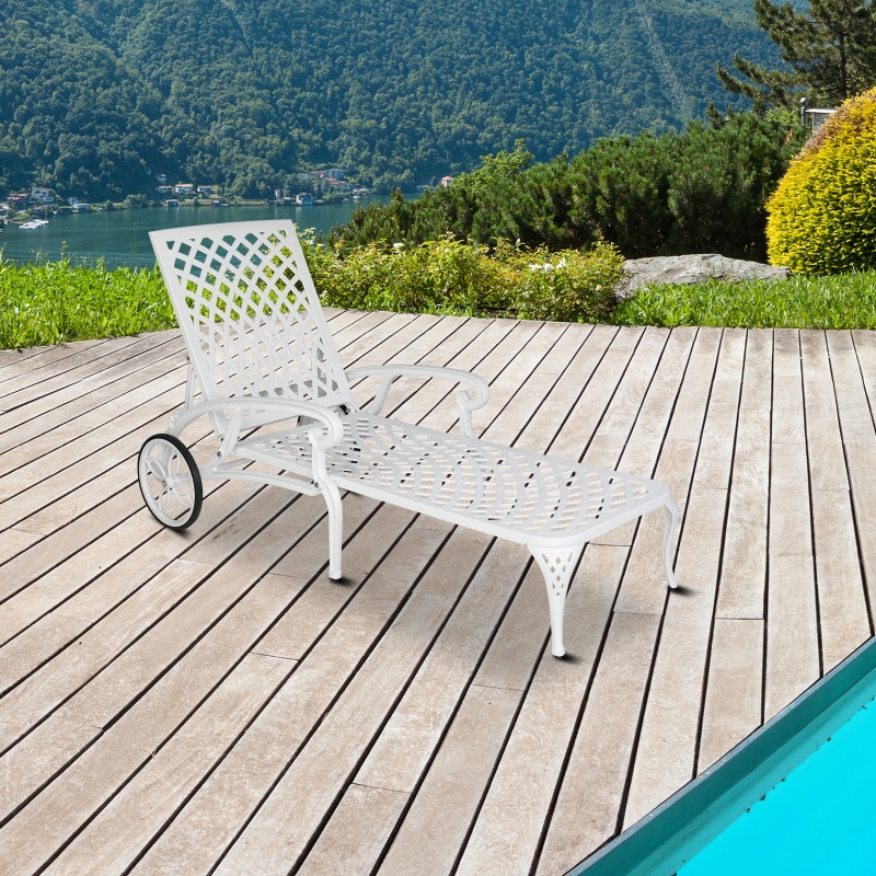 iron patio chaise lounge