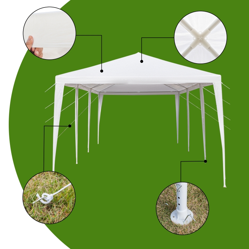 Ktaxon 10'x30' Upgraded w/ No Side Gazebo Canopy Outdoor Party