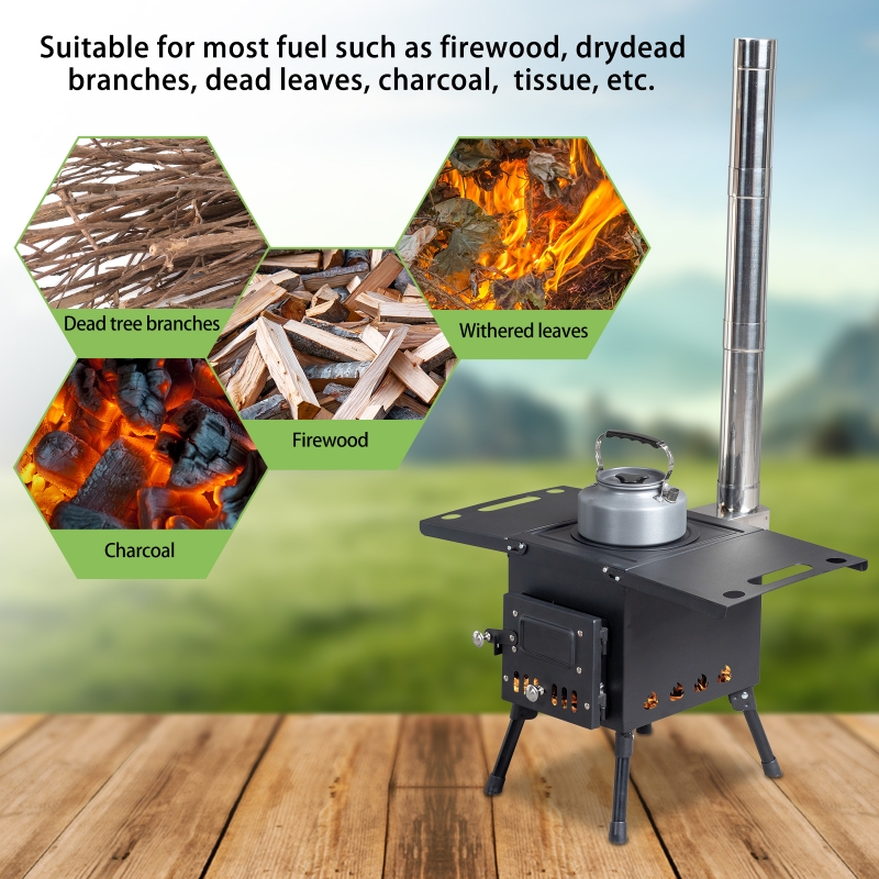 Ktaxon Camp Wood Stove Wood Burning Stoves Portable with