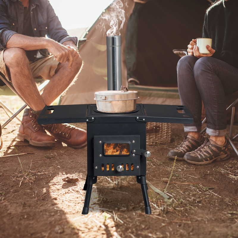 Ktaxon Camp Wood Stove Wood Burning Stoves Portable with Ktaxon Camp Wood Stove Wood Burning Stoves Portable with