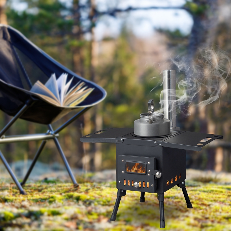 Ktaxon Camp Wood Stove Wood Burning Stoves Portable with Ktaxon Camp Wood Stove Wood Burning Stoves Portable with