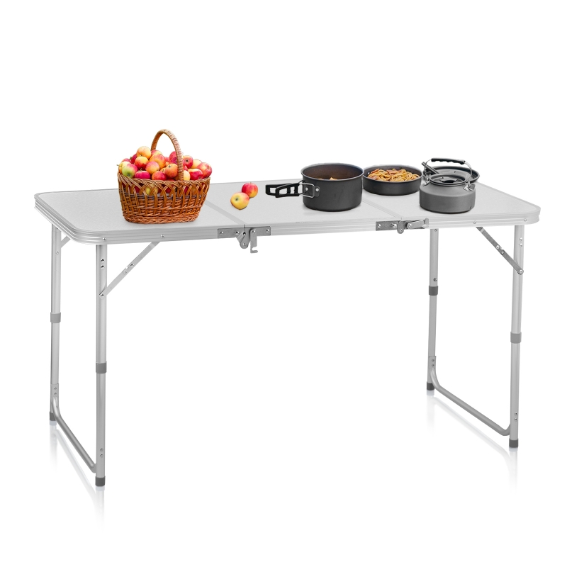 Ktaxon 4Ft Folding Table Portable In / Outdoor Camping Picnic