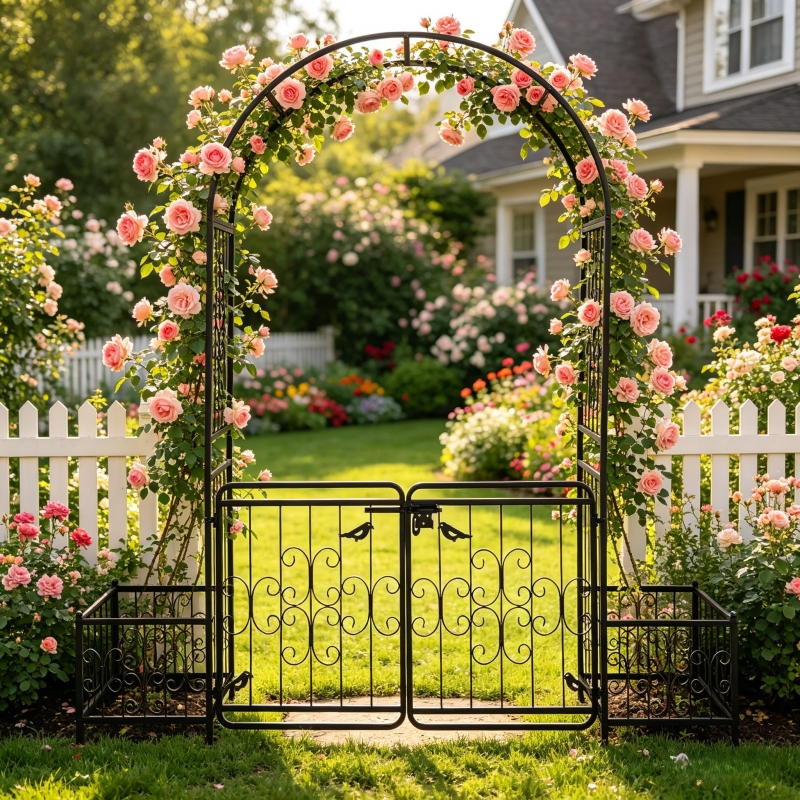 arch セット Ktaxon Metal Garden Arch 7Ft Garden Trellis Arch Arbor for