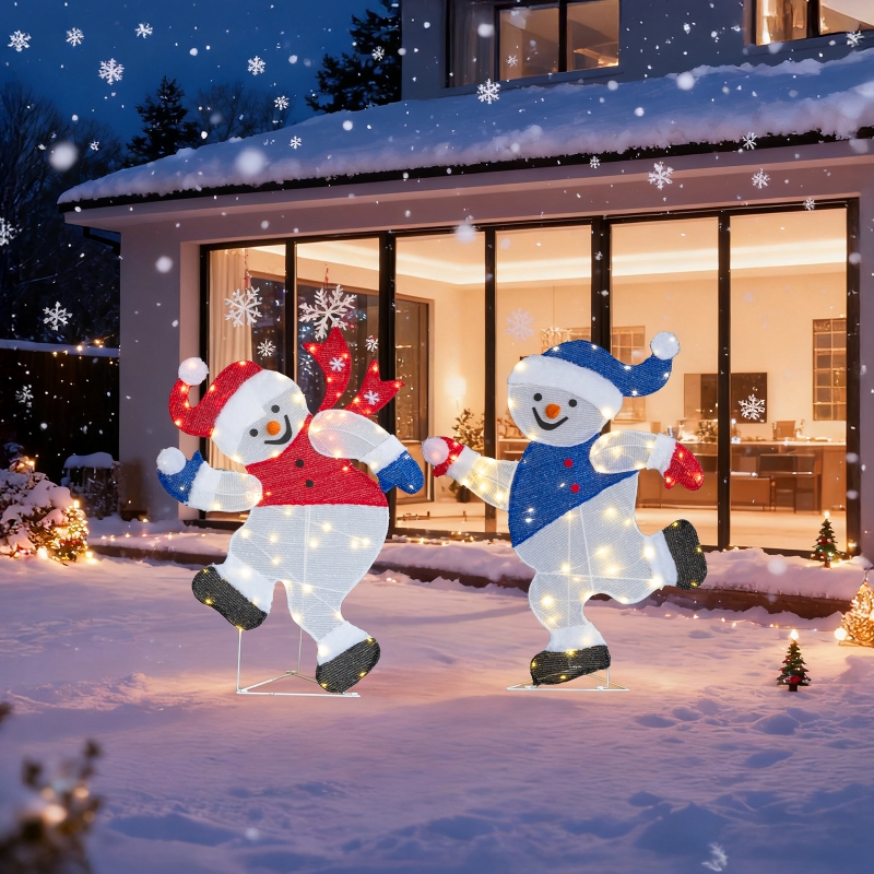 Ktaxon Snowman Christmas Lighted Outdoor Decoration for Holiday