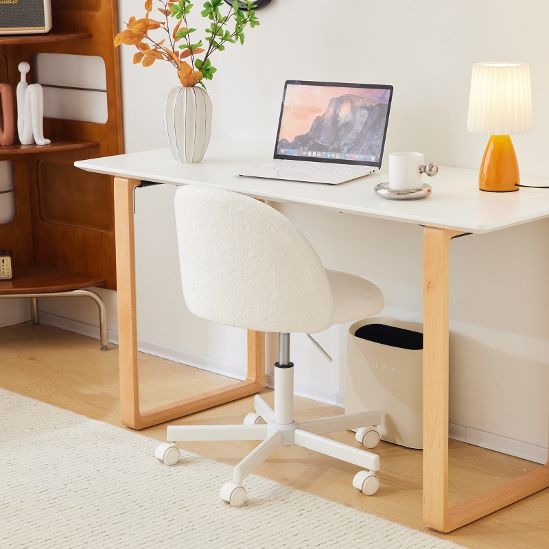 Ktaxon Armless Home Office Desk Chair Cute Mid Back Vanity Stool