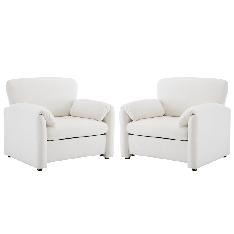 Ktaxon Oversized Accent Chair Chenille Armchair Upholstered