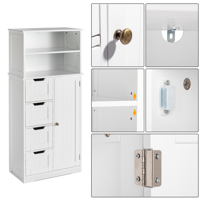 Ktaxon 67" Freestanding Bathroom Tall Cabinet, Multipurpose Floor ...