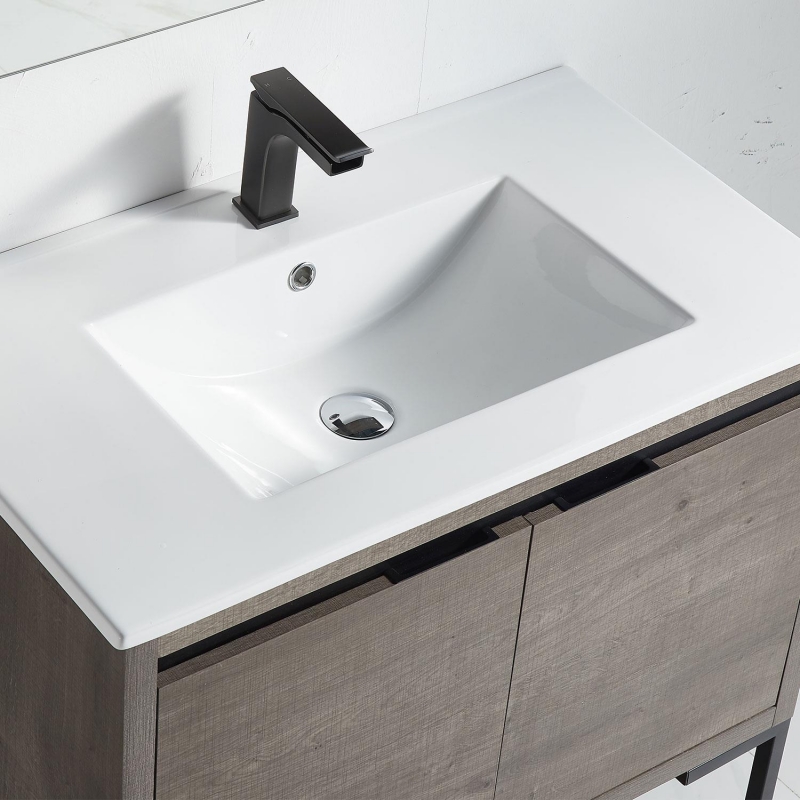 Ktaxon Modern 32 Inch Bathroom Vanity with Sink, Freestanding Bathroom