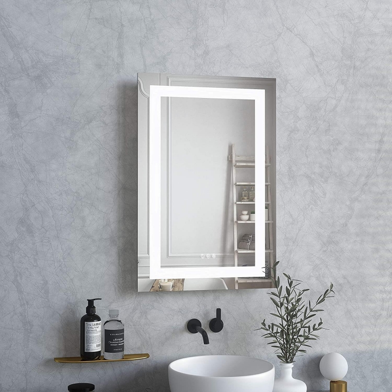 Ktaxon 36X24 inch LED Lighted Bathroom Mirror, Silvered Anti Fog Wall