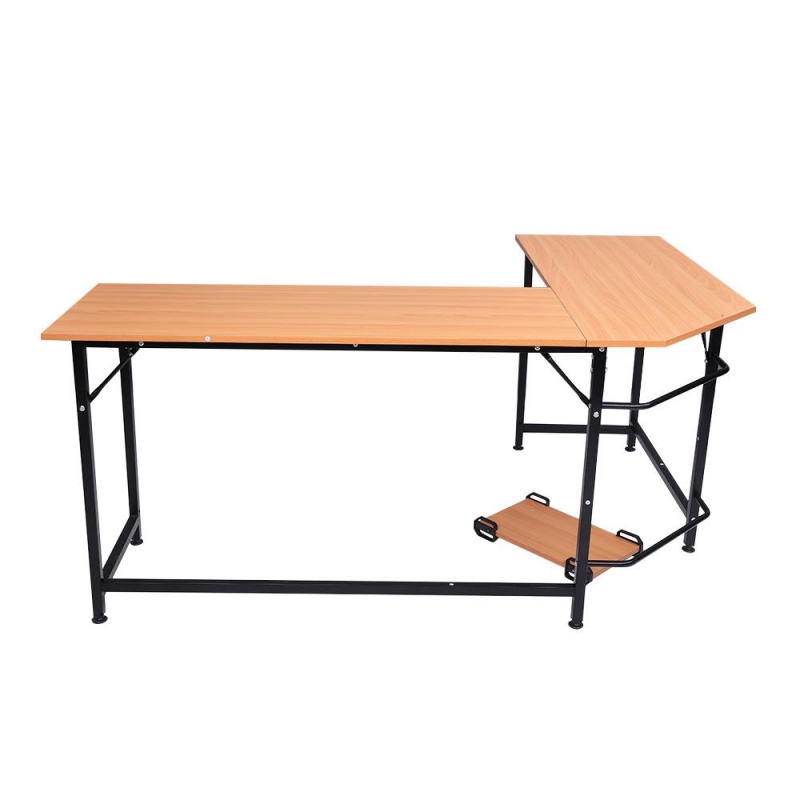 Ktaxon LShaped Computer Desk Corner PC Latop Table Study Office