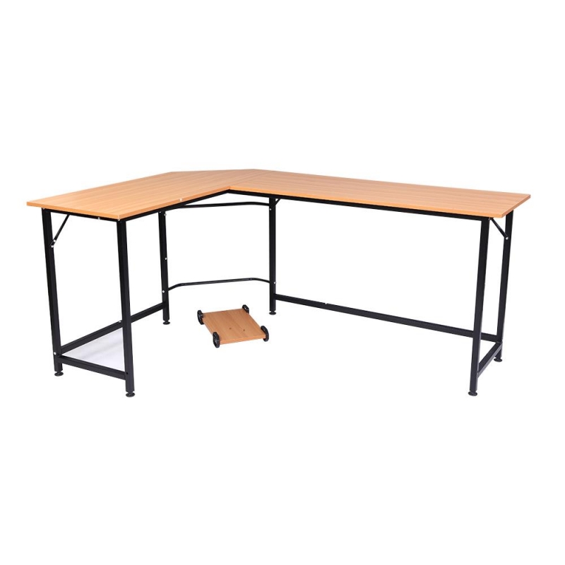 Ktaxon LShaped Computer Desk Corner PC Latop Table Study Office