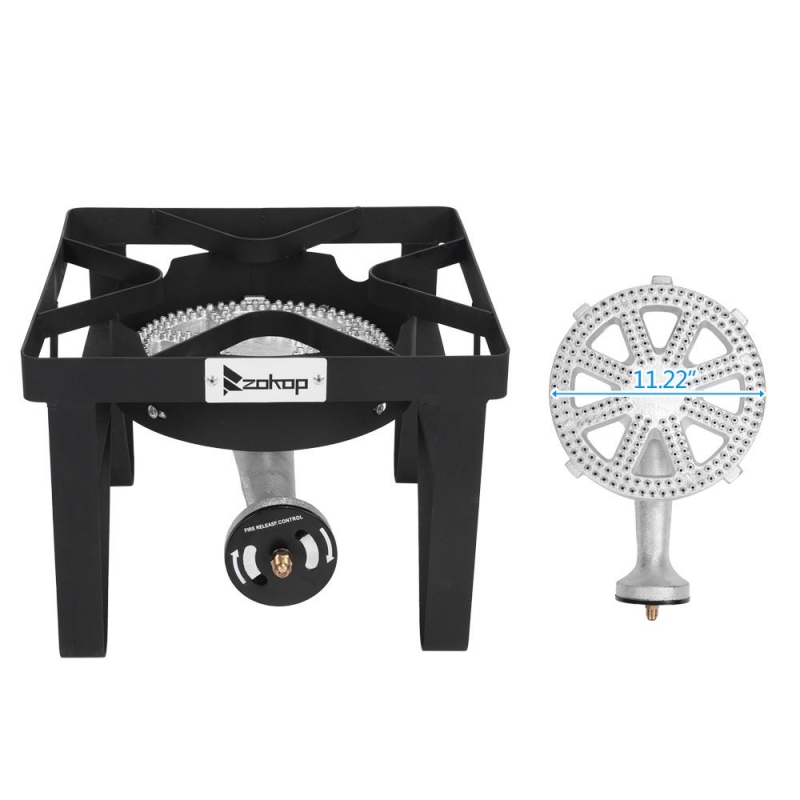 Ktaxon 200,000 BTU Propane Single Burner 0-20 PSI Adjustable Regulator  Square - ktaxon