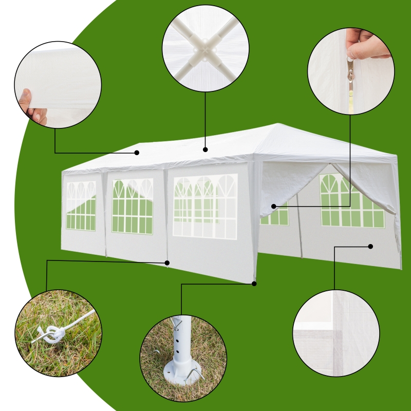 Ktaxon 10' x 30' Party Tent Wedding Camping BBQ Canopy Tent
