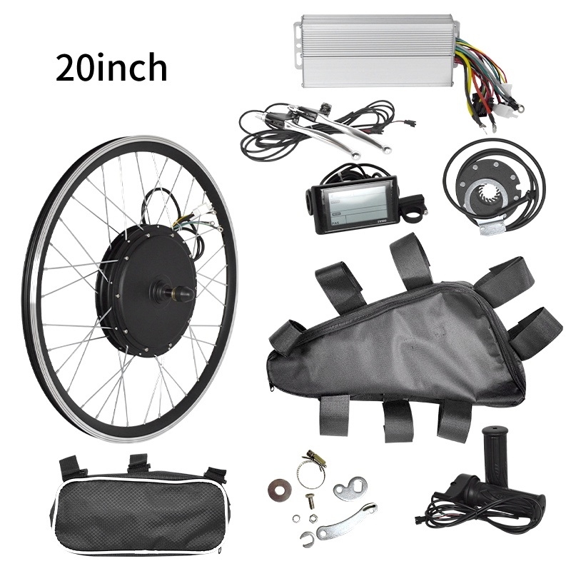 Ktaxon 48V 1000W Electric Bicycle Motor Kit, 26" Front Wheel E-Bike  Conversion Kit w/ LCD Display - ktaxon