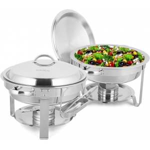 Ktaxon 9 QT Electric Chafing Dish Buffet Set,Stainless Steel Roll