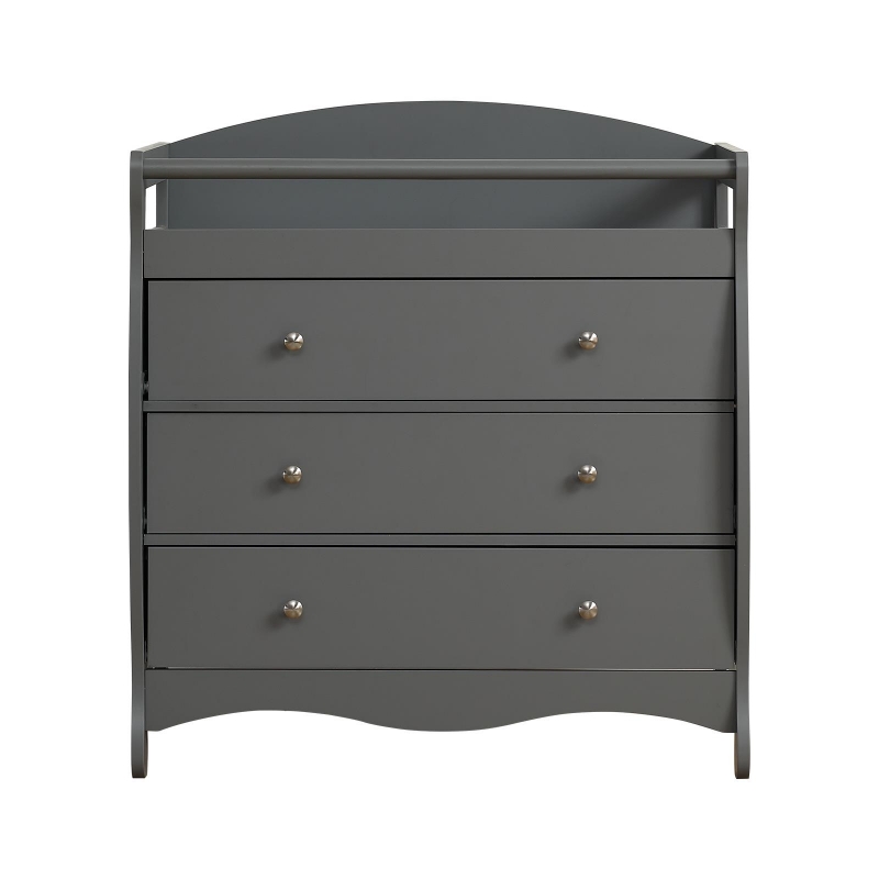Ktaxon 3-Drawer Changing Table, Infant Diaper Changing Station with  Drawers, Safety Rails & Strap, Baby Changing Table Dresser for Nursery,  Easy Assembly (Gray) - ktaxon
