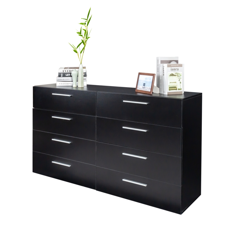 Ktaxon Bedroom Dresser with 6 or 8 Drawers, Wooden Double